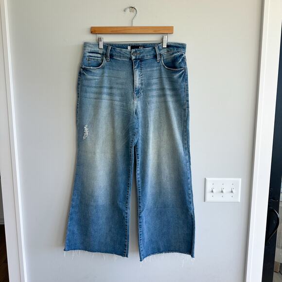 Kut From The Kloth Meg Fab Ab Wide Leg High Rise Jeans 12 - Picture 2 of 11